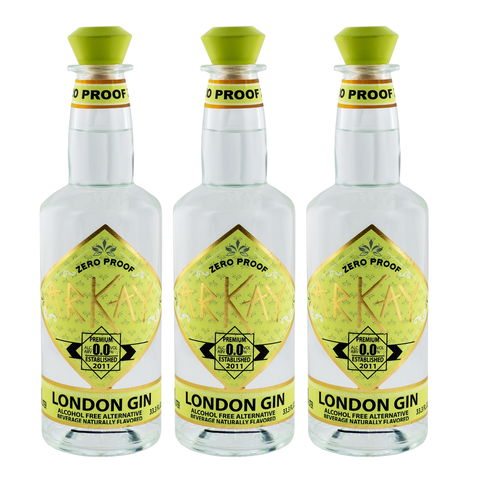 Deal 12 Bottles Arkay Zero Proof London Gin Alternative