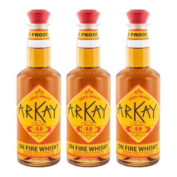 Deal 12 Bottles On Fire Whiskey Alternative 33.3 FL OZ / 1 Liter