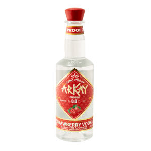 Deal 12 Bottles Arkay Strawberry Vodka Zero Proof Spirits 33.3 FL OZ / 1 Liter